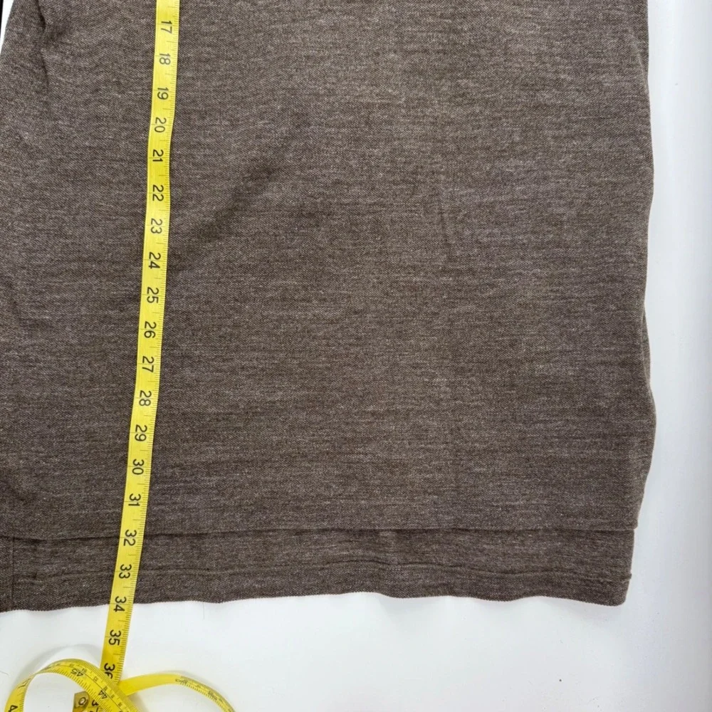 Polo Ralph Lauren Mens 3XLT Brown Heathered Long Sleeve Polo Shirt Tall Big Pony
